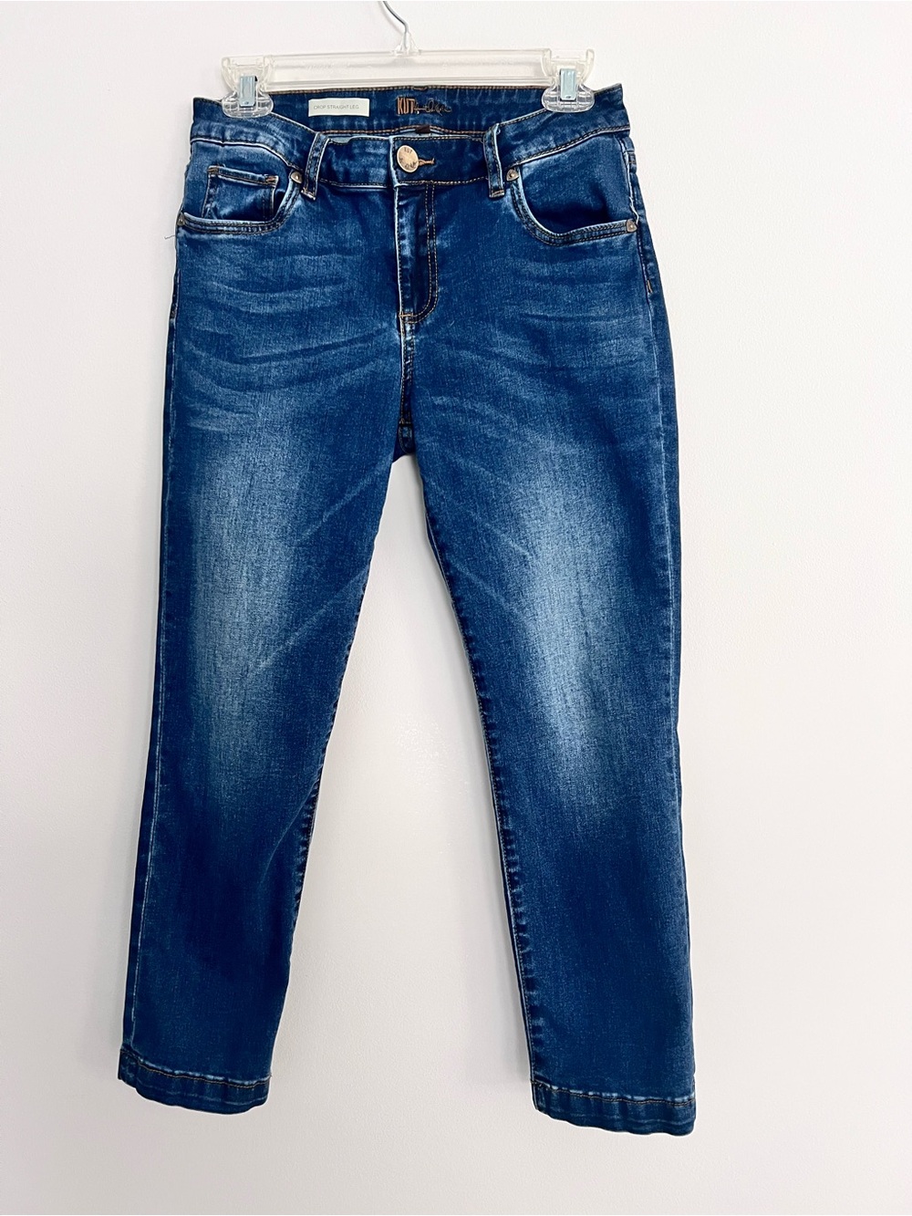 Kut from the Kloth Cropped Dark Blue Slim Jeans